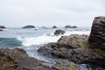 Fototapeta na wymiar mar y rocas