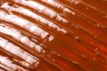 Sweet caramel pattern, top view.