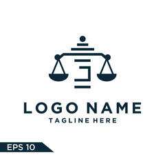 Logo design law Inspiration for companies from the initial letters logo J icon