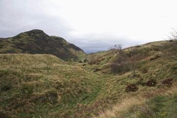 Holyrood Park Edinburgh in winter