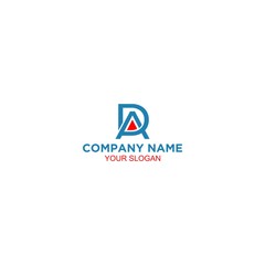 Simple AD Logo Design Vector