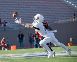 Action photos of high school football players making amazing plays during a football game