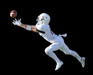 Action photos of high school football players making amazing plays during a football game © Joe