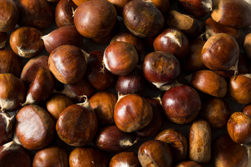 Raw Organic Brown Chestnuts