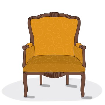 Illlustration: antique armchair