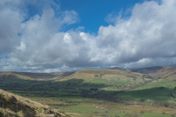 The view over Hope Valley in the Peak District, Derbyshire