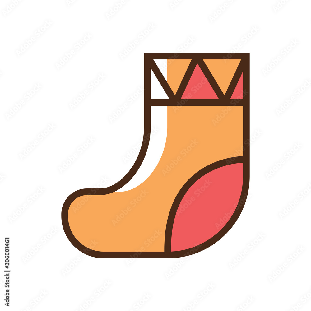 Wall mural Color icon sock