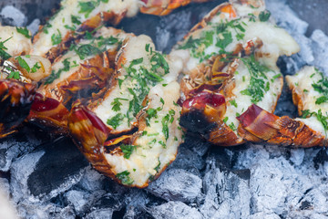 Outdoor food barbecue