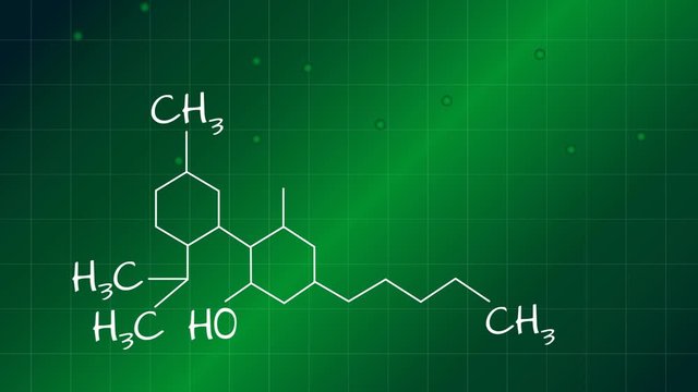 Cannabidiol Molecule Diagram Animation Cannabis