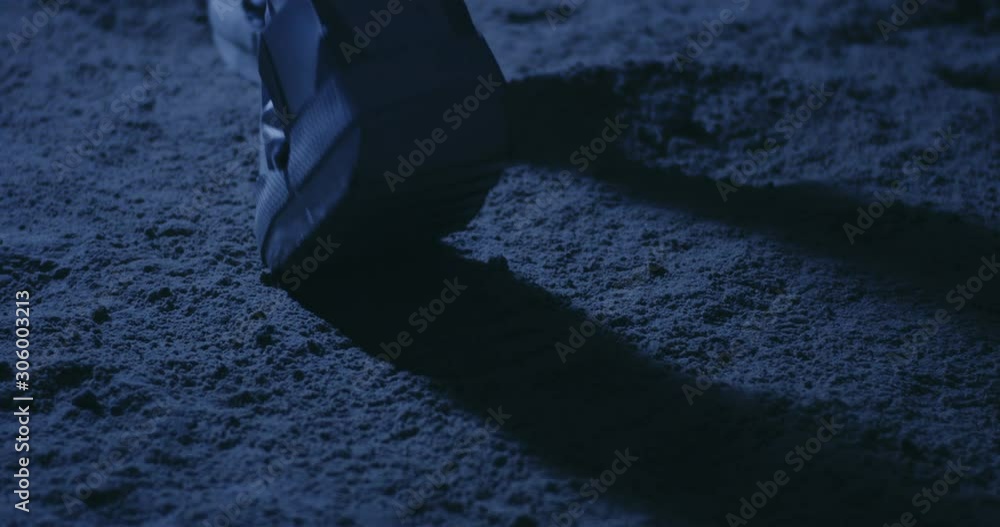 Wall mural astronauts walking on moon