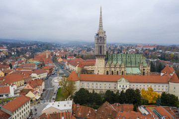 Obraz premium Zagreb Cathedral, on the Kaptol, dedicated to the Assumption of Mary and to the kings Saint Stephen and Saint Ladislaus