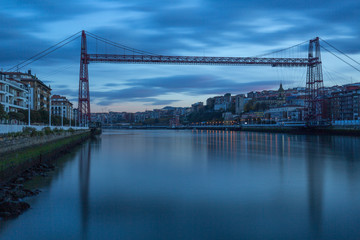Bizkaia Brücke zwischen Portugalete und Las Arenas (Getxo), Spanien