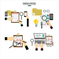 Data analysis concept. Business analytics. Financial audit. Data analytics