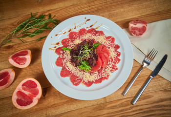 Beef carpaccio