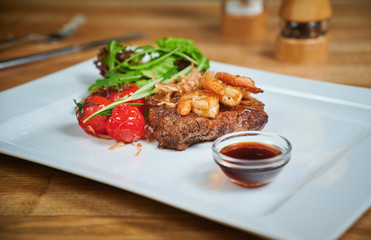 Grilling steak