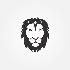 Lion Head Logo Design Vector Template