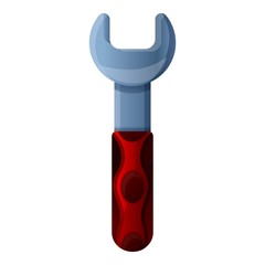 Wrench icon. Cartoon of wrench vector icon for web design isolated on white background