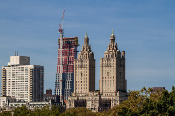 Obraz premium New York skyscrapers glass and concrete buildings