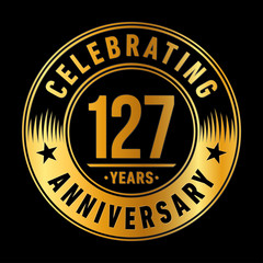 1279 years anniversary celebration logo template. One hundred and twenty-seven years vector and illustration.