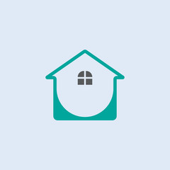 Abstract Simple Real Estate Logo Design Vector Template. Home Logo For Real Estate Business.