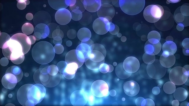 Blue Particles Background. Abstract Dust Particles. Loop