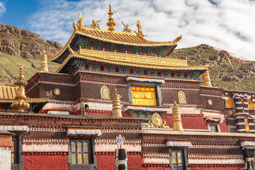 Fototapeta premium Tashilhunpo Monastery in Shigatse, Tibet