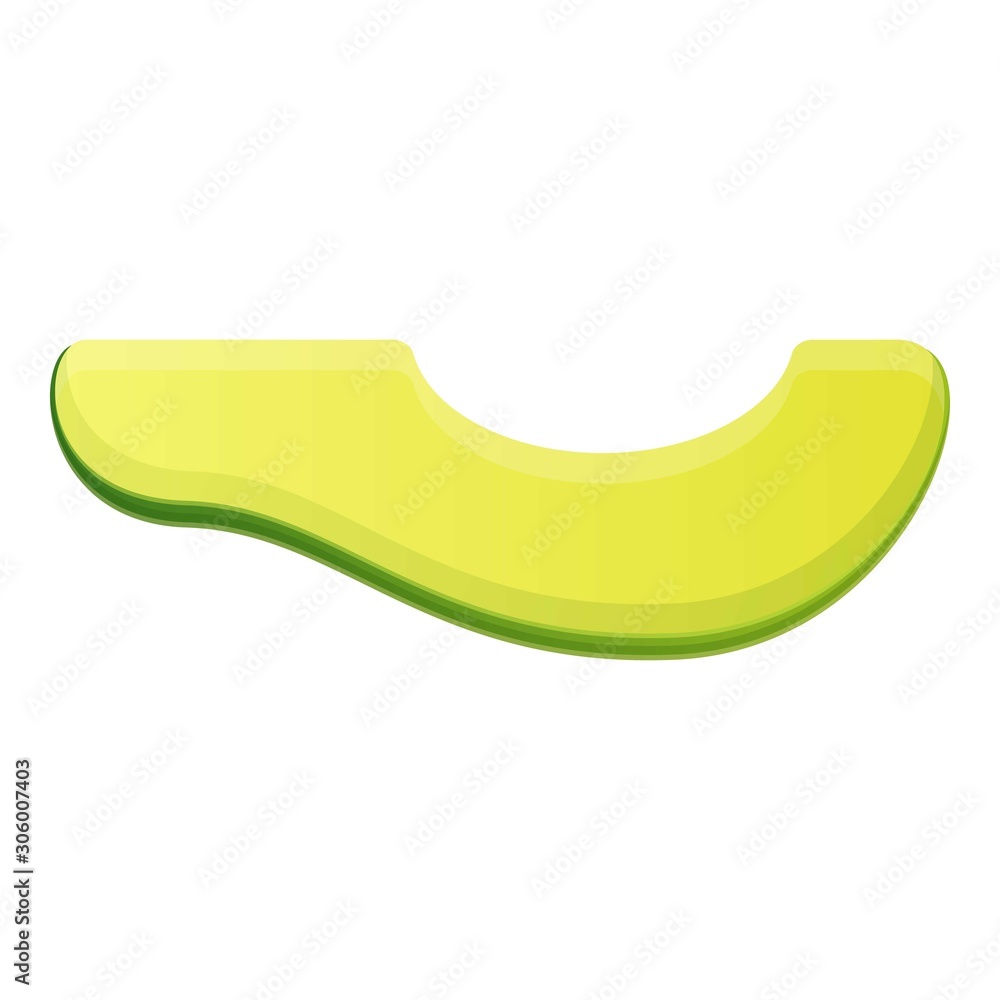 Poster avocado section icon. cartoon of avocado section vector icon for web design isolated on white backgr
