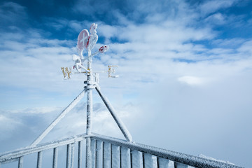 Wetterhahn auf dem Kleinen Matterhorn