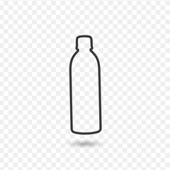 line bottle Icon. Stock vector illustration isolated on white background.