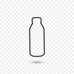 line bottle Icon. Stock vector illustration isolated on white background.