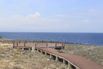 Fototapeta na wymiar A beautiful view of Nusa Dua beach in Bali, Indonesia.