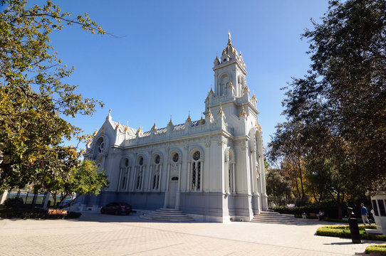 Bulgarian Church of St. Stephen entirely assembled from metal structures, Istanbul.