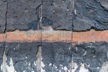 Texture image of an old barrel fragment