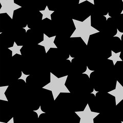 Obraz premium Stars seamless pattern. Sky with star icons texture background.