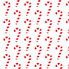 Fresh Christmas Pattern. Candy cane as Highresolution Illustration.