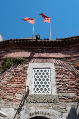 Istanbul, Turkey: details of the gate 5 of the Grand Bazaar, one of the largest and oldest covered...