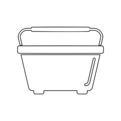 Window Washing Bucket Icon Vector