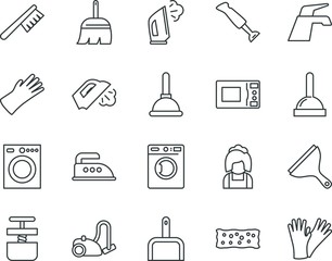 household vector icon set such as: sponge, juice, industry, knife, touch, bath, scraper, restaurant, solid, cartoon, healthy, emblem, purity, plastic, soapy, putty, wet, wall, maid, industrial