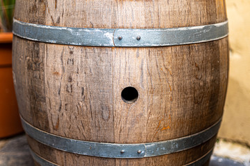 Fototapeta premium old wooden barrel 