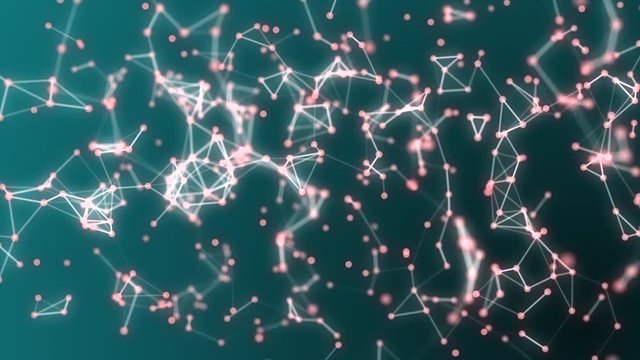 Business technology background animation network