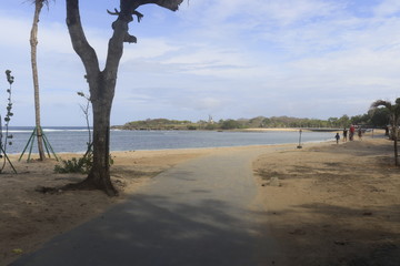 A beautiful view of Nusa Dua beach in Bali, Indonesia.