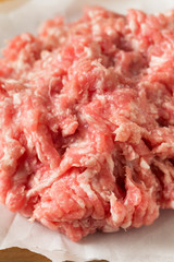 Raw Red Organic Ground Pork