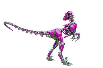 velociraptor robot rear view