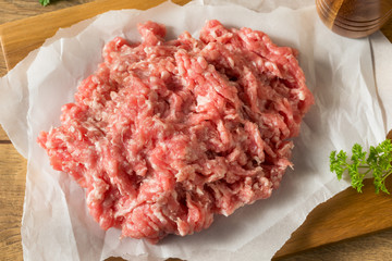 Raw Red Organic Ground Pork