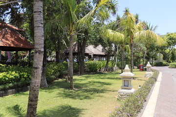 A beautiful view of Nusa Dua beach in Bali, Indonesia.
