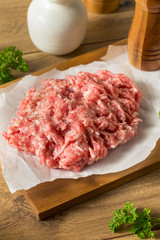 Raw Red Organic Ground Pork