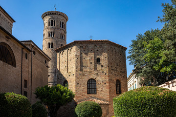 Baptistery of Neon in Ravenna. Emilia-Romagna, Italy