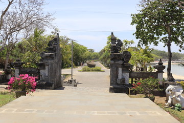 Obraz premium A beautiful view of Nusa Dua beach in Bali, Indonesia.