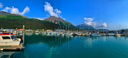 Seward Alaska Harbor by Skip Weeks