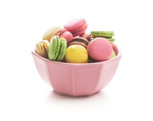 Sweet colorful macarons